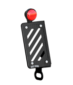 Slash Cut Vertical LED Tail Light & License Plate Kit